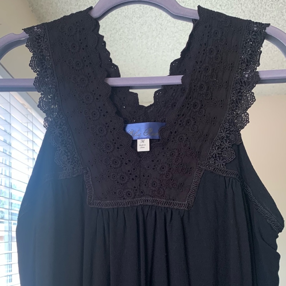 Blue rain black dress size medium